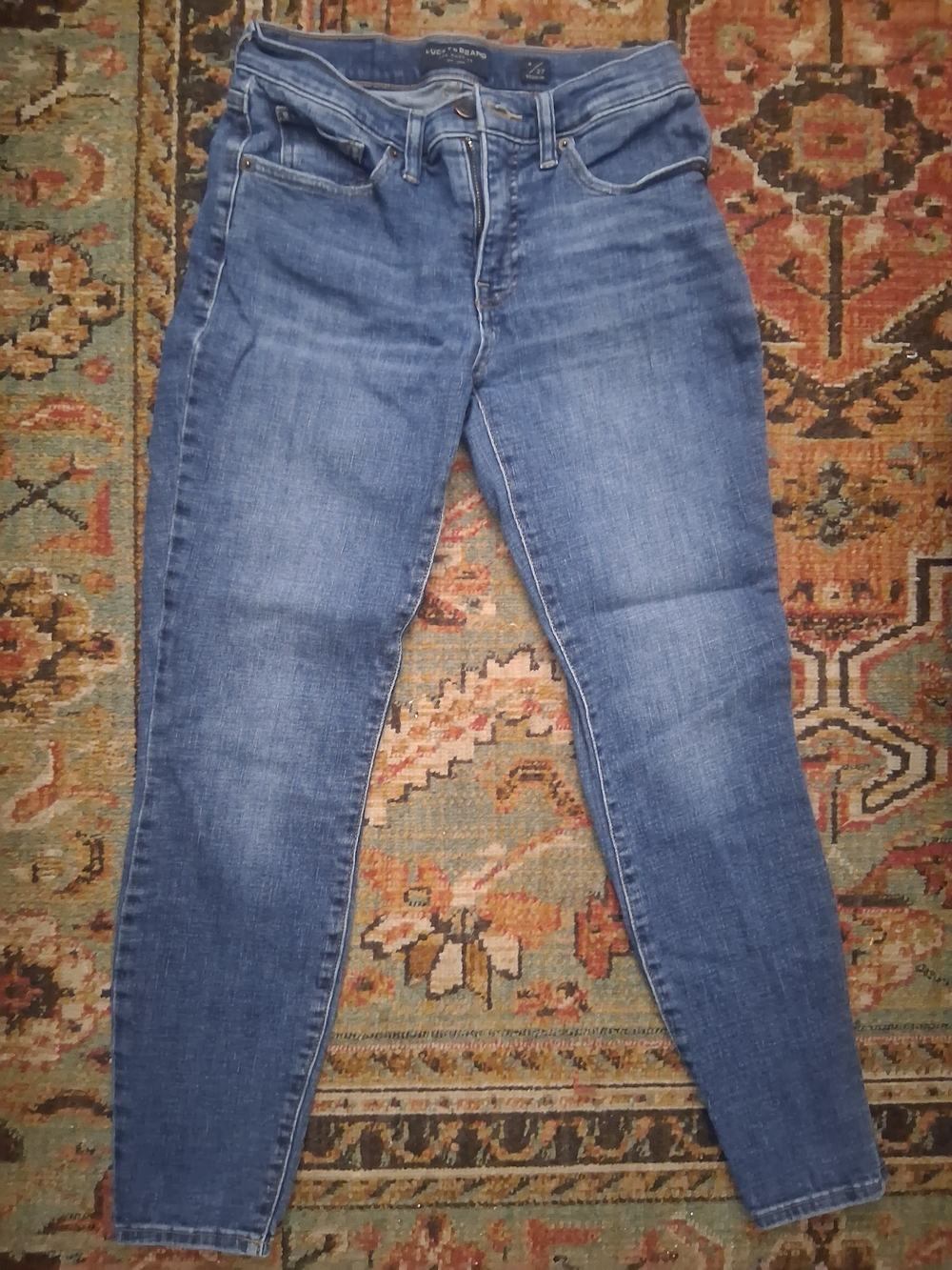Lucky Brand Women's Skinny Jeans in Medium Blue Wash